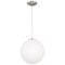 Access Lighting Pearl, Pendant, Brushed Steel Finish, Opal Glass 23944-BS/OPL - alternate 5